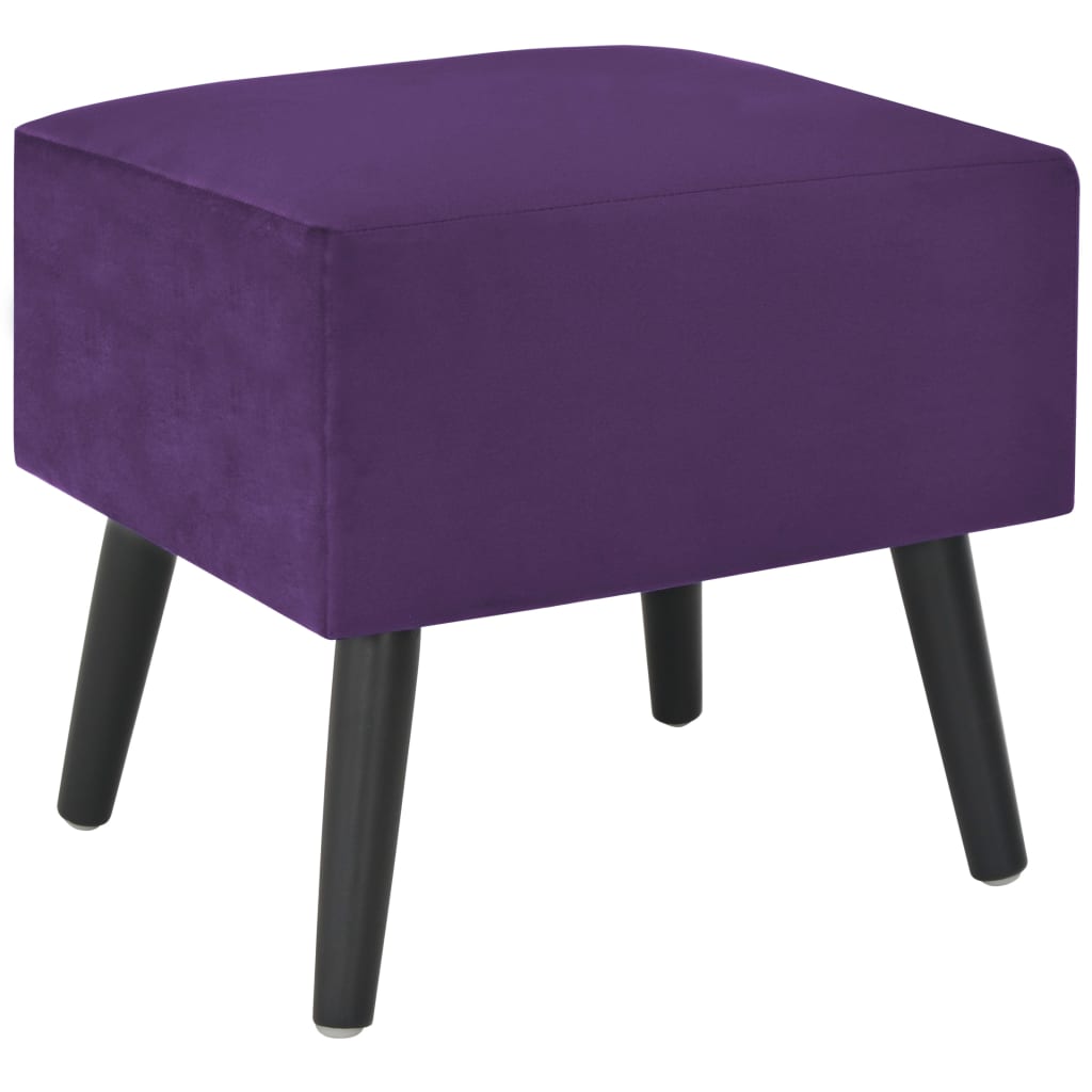 Vidaxl nachtkastje 40x35x40 cm fluweel donkerpaars
