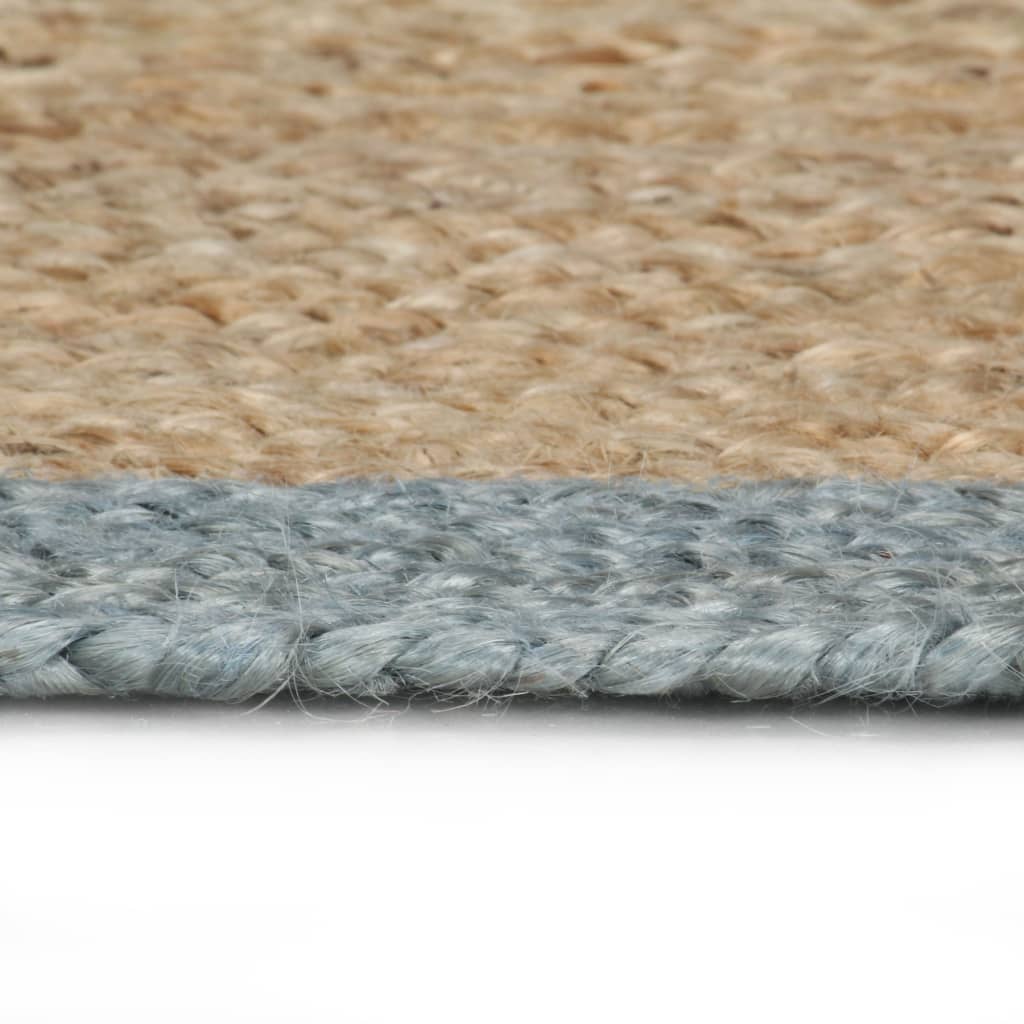 Viaxl tapis fait à la main avec une frontière d'olive 120 cm jute