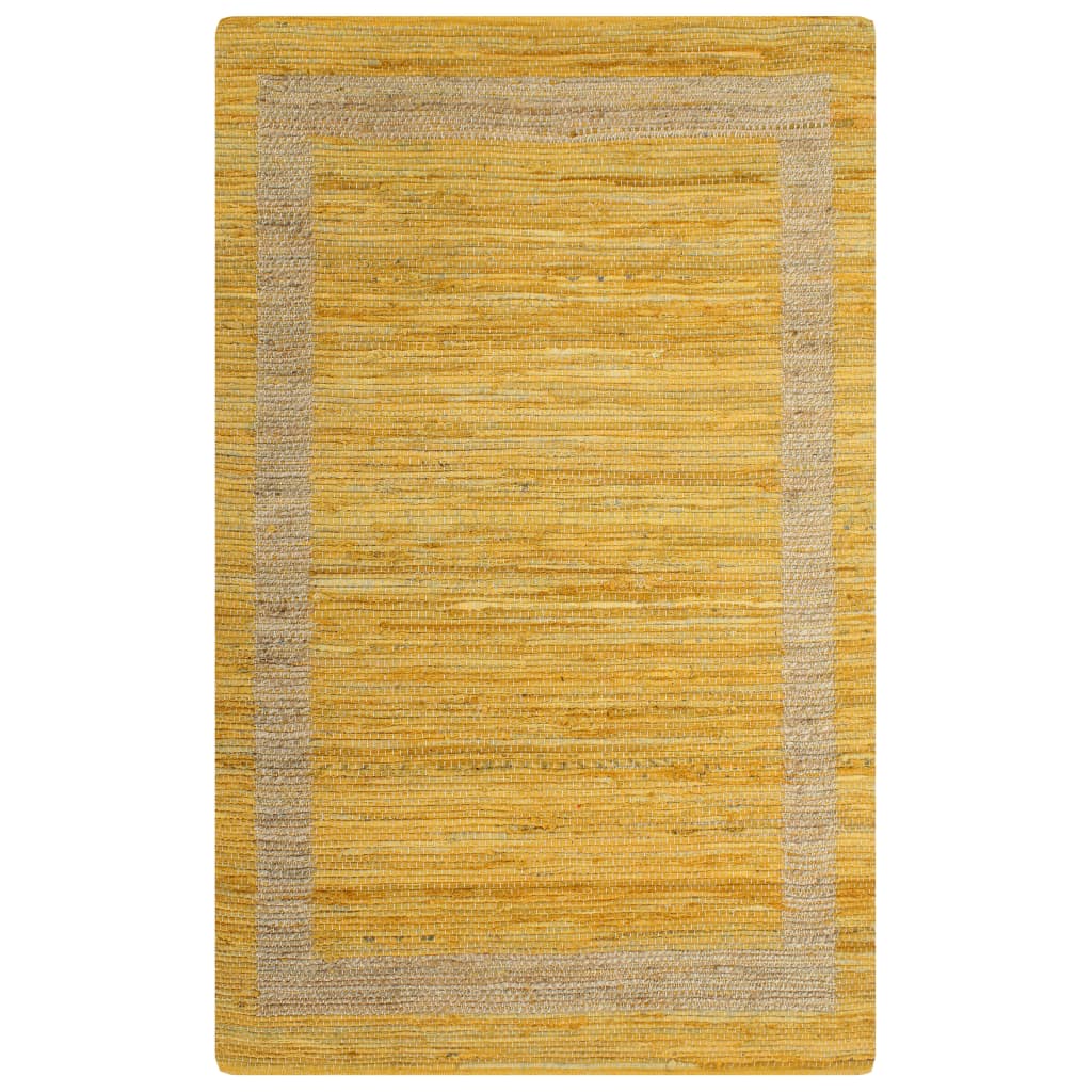 Vidaxl rug handmade 80x160 cm jute yellow