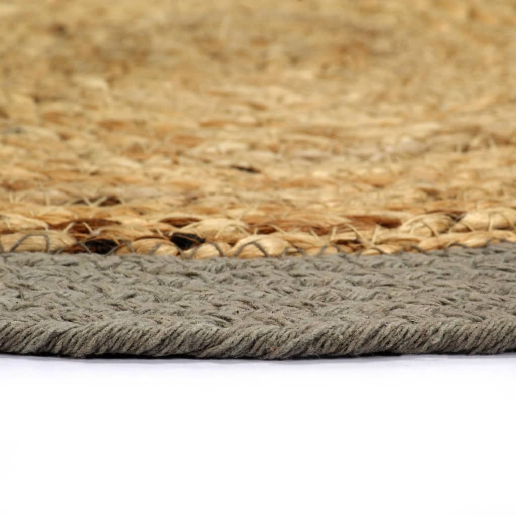 Vidaxl Placemats 4 ST 38 cm Jute et Coton Natural and Gray