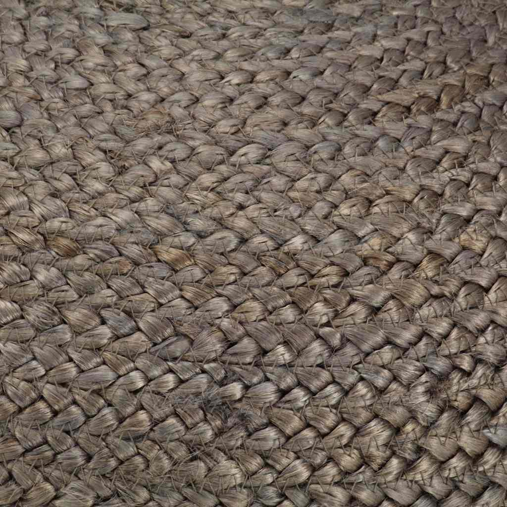 Vidaxl poef handgemaakt 45x30 cm jute lichtgrijs