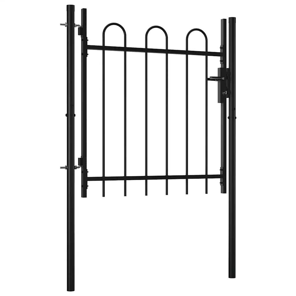 Vidaxl Single Gate avec une forme d'arc 100x75 cm
