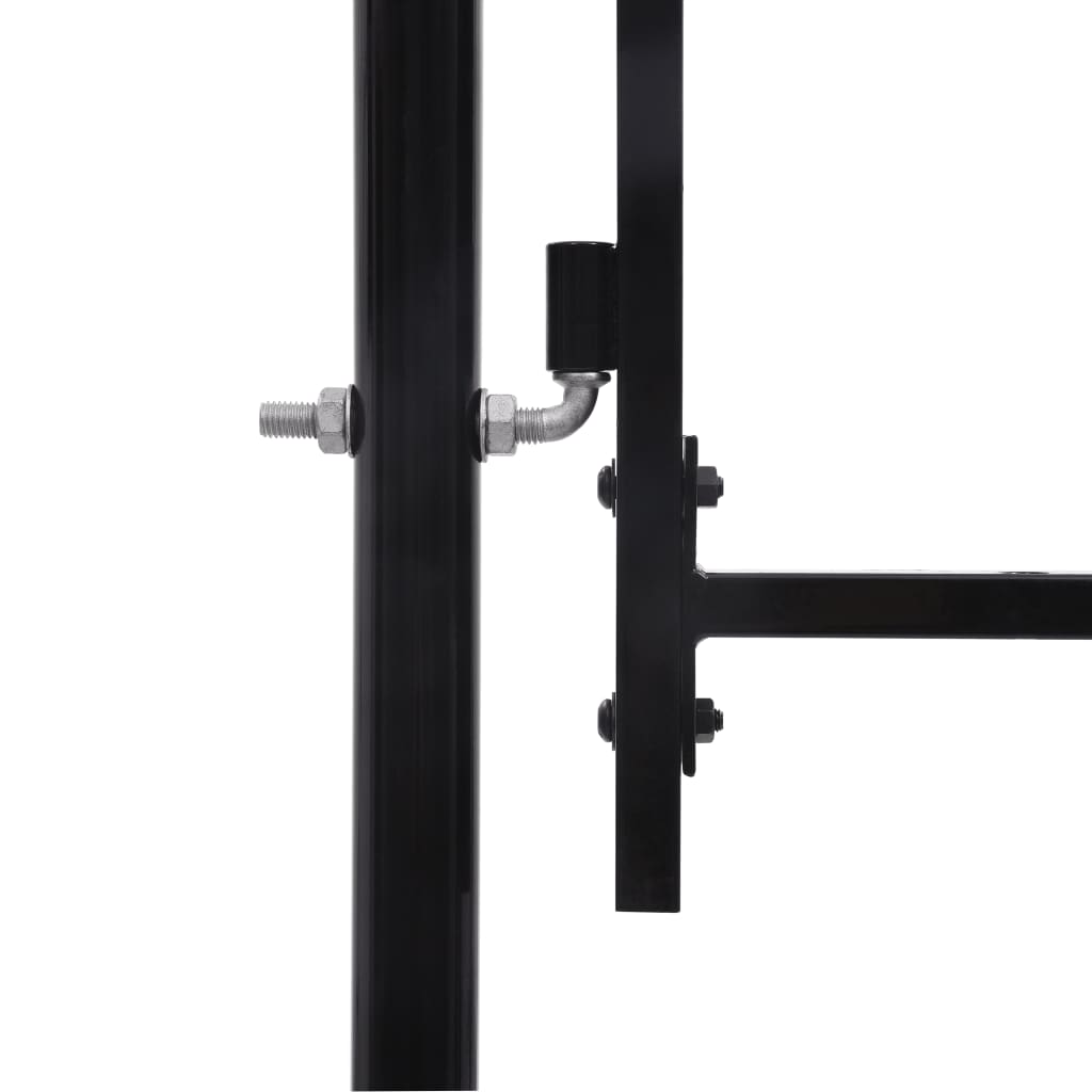 VidaXL Portillon 2,45x4 m acier noir