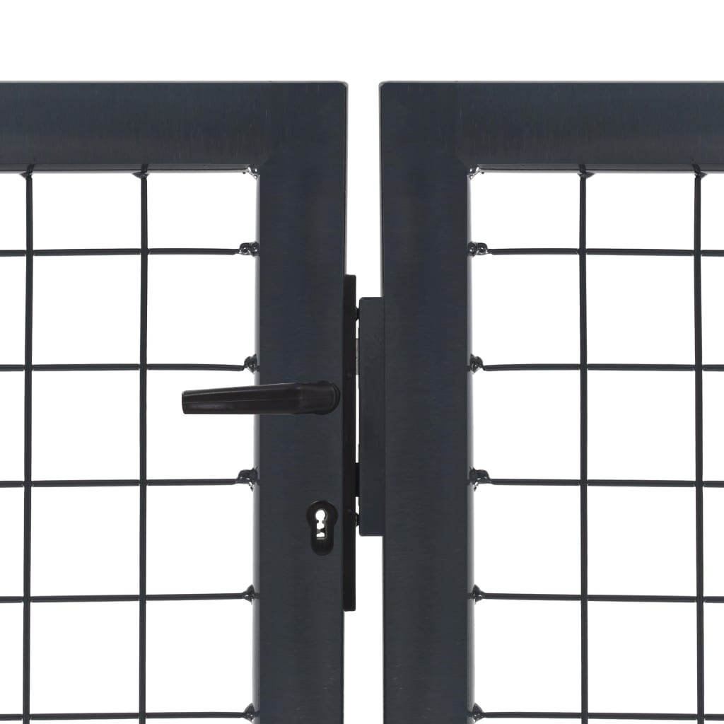 Vidaxl port with posts 350x120 cm steel anthracite