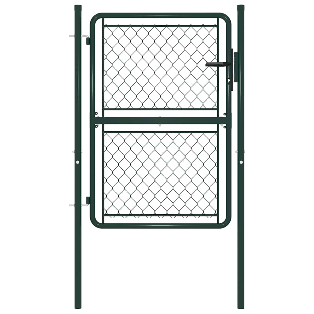 Vidaxx portail de jardin en acier 100x125 cm vert