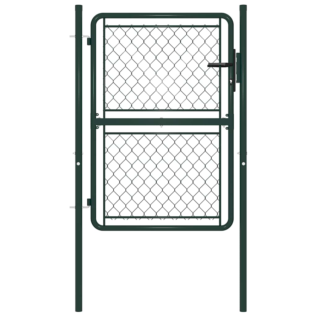 VidaXL portail 100x125 cm acier vert