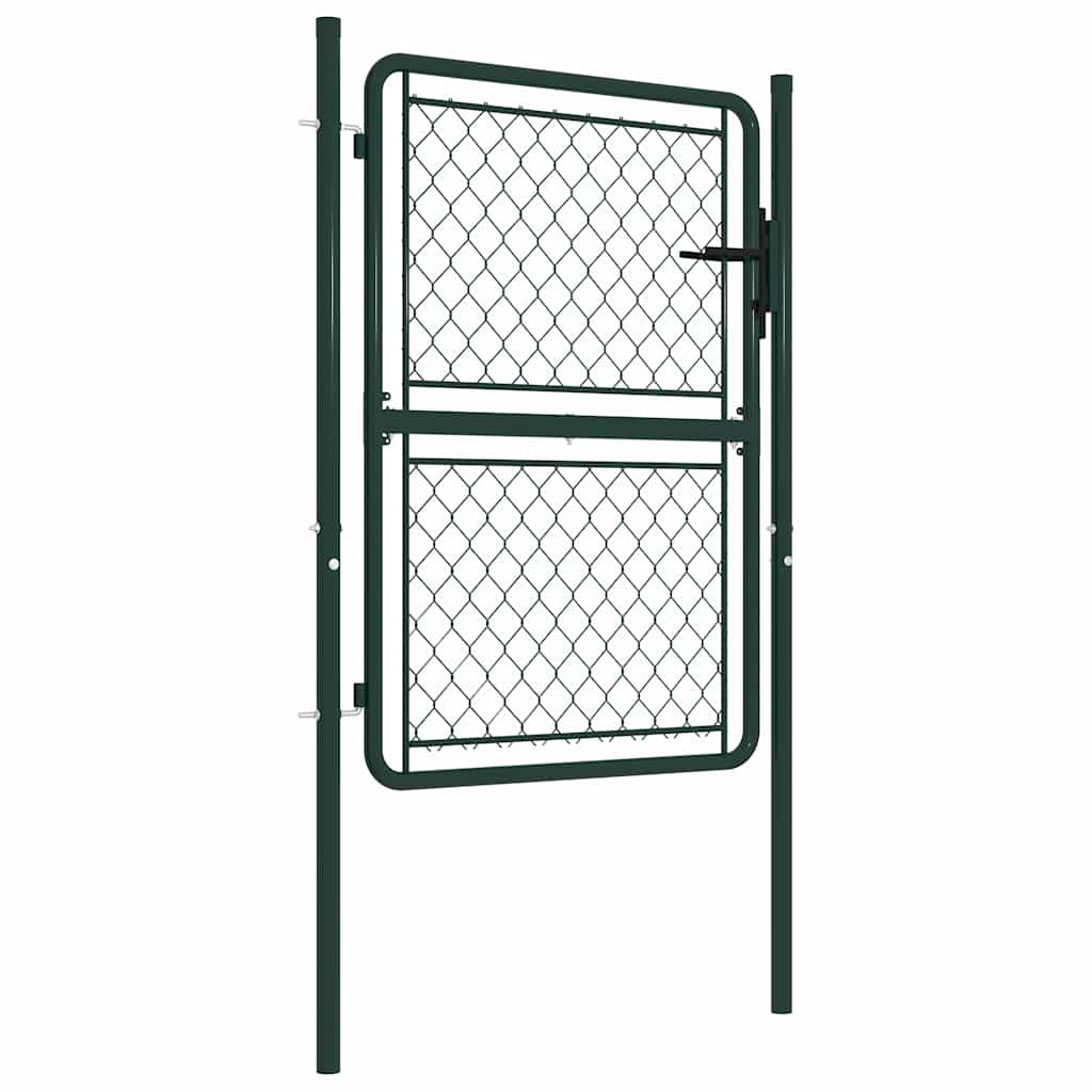 Vidaxx portail de jardin en acier 100x125 cm vert