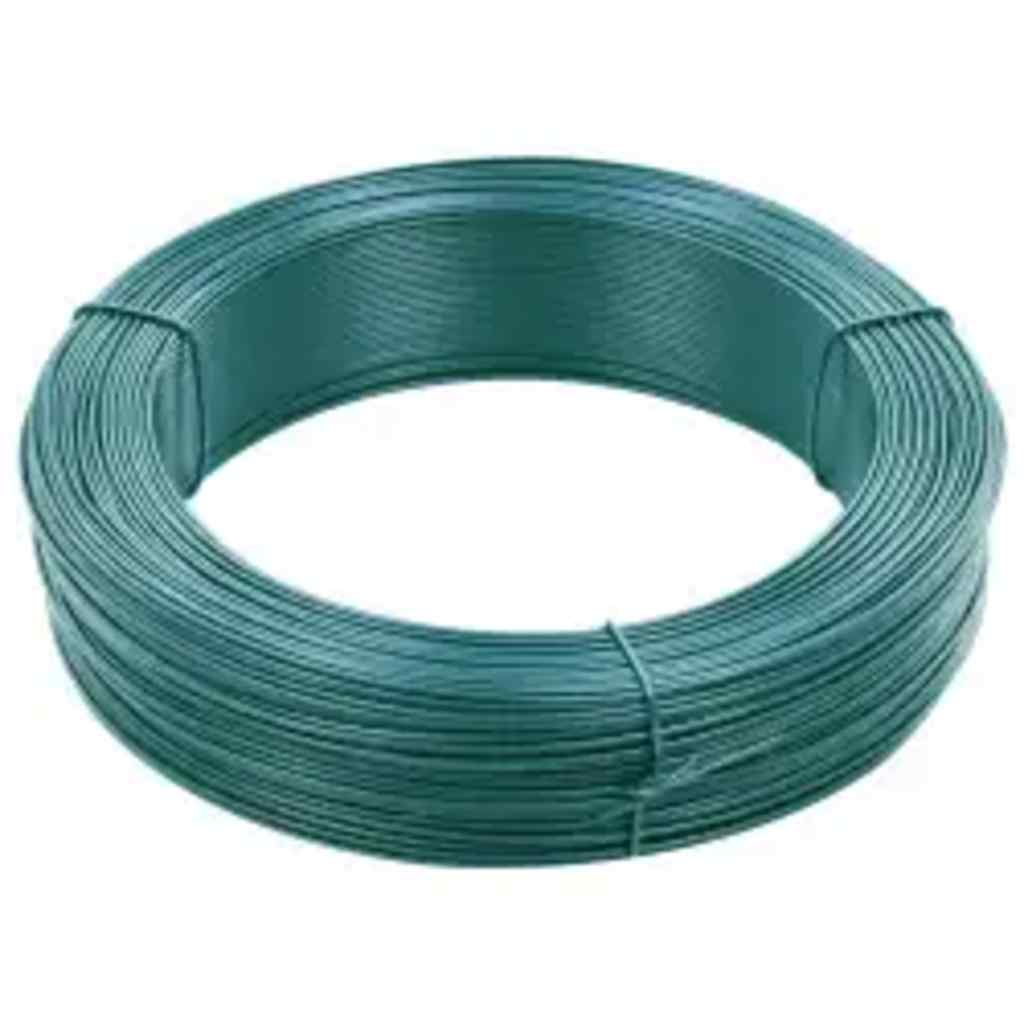 Vidaxl Hekbind Thread 250 m 1,6 2,5 mm en acier vert en acier vert