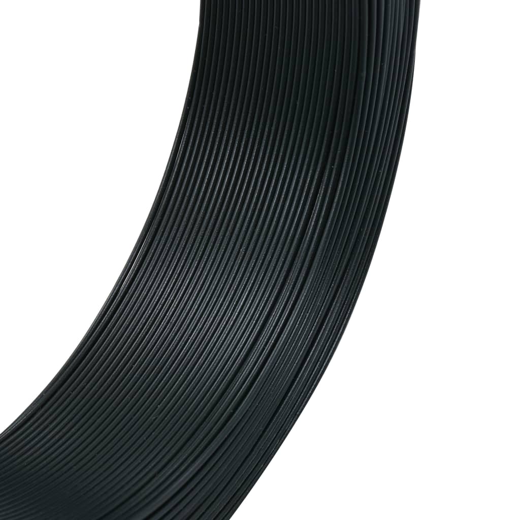 Vidaxl Hekbind Thread 250 m 2,3 3,8 mm en acier noir vert