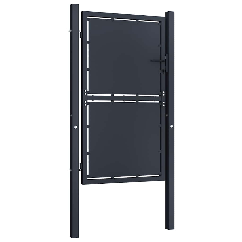 Vidaxxl portail 100x125 cm acier anthracite