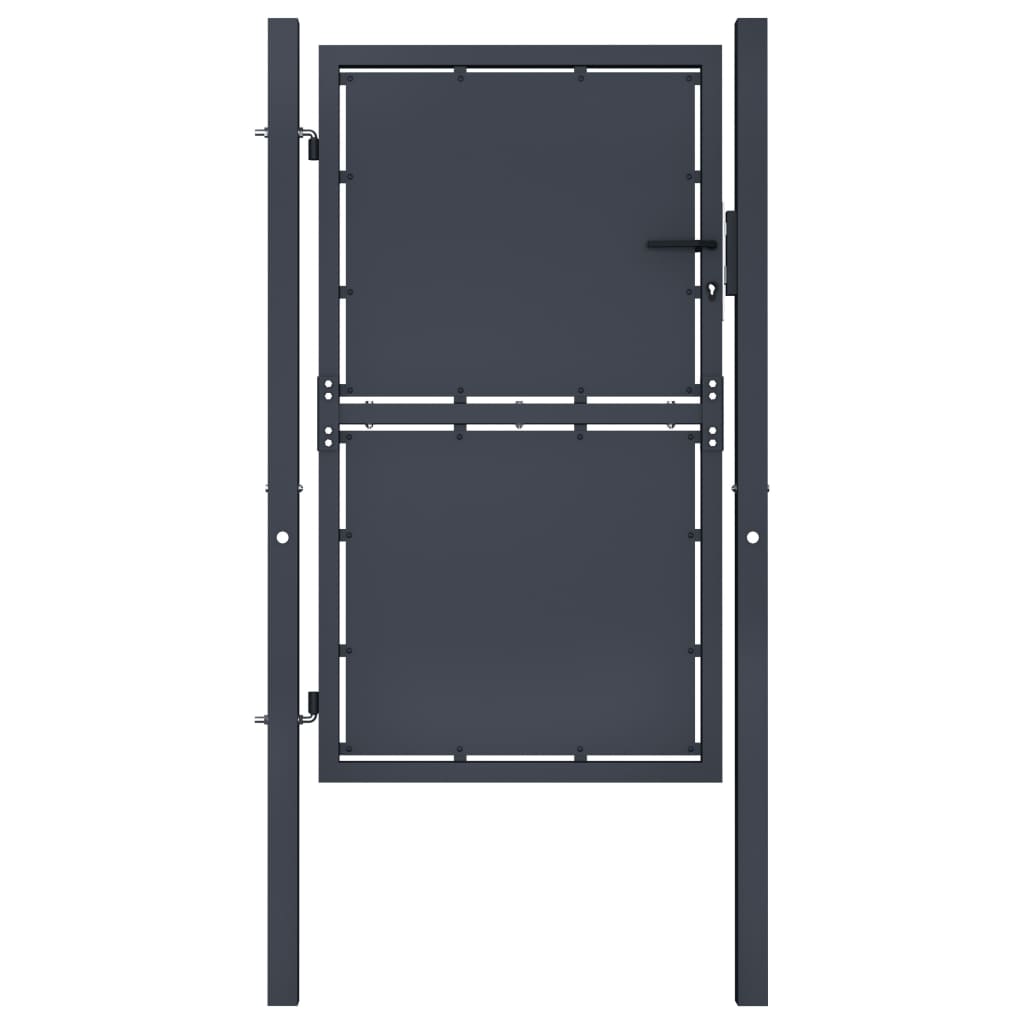 VidaXL Portail 100x175 cm acier anthracite