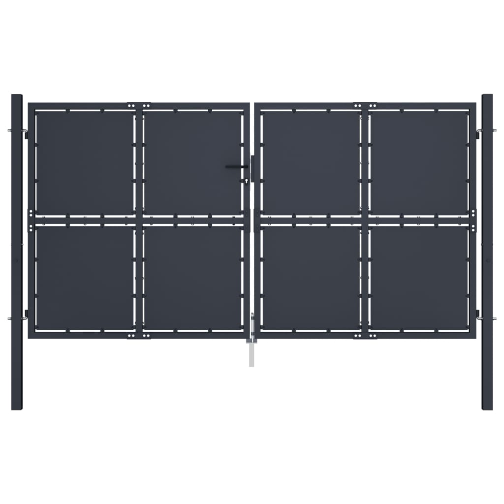 VidaXL Portail 300x150 cm acier anthracite