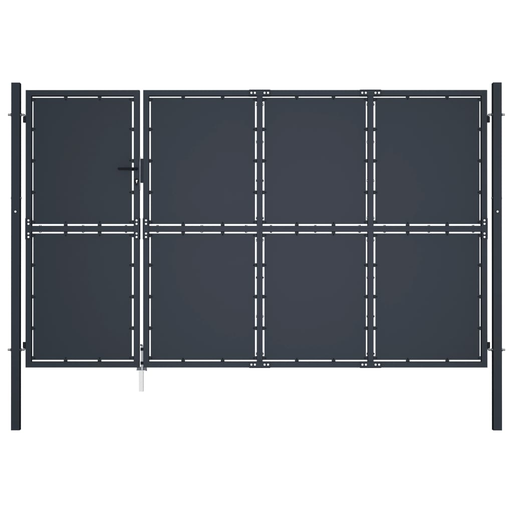 VidaXL Portail 350x150 cm acier anthracite