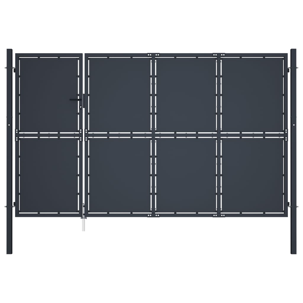 VidaXL Portail 350x175 cm acier anthracite