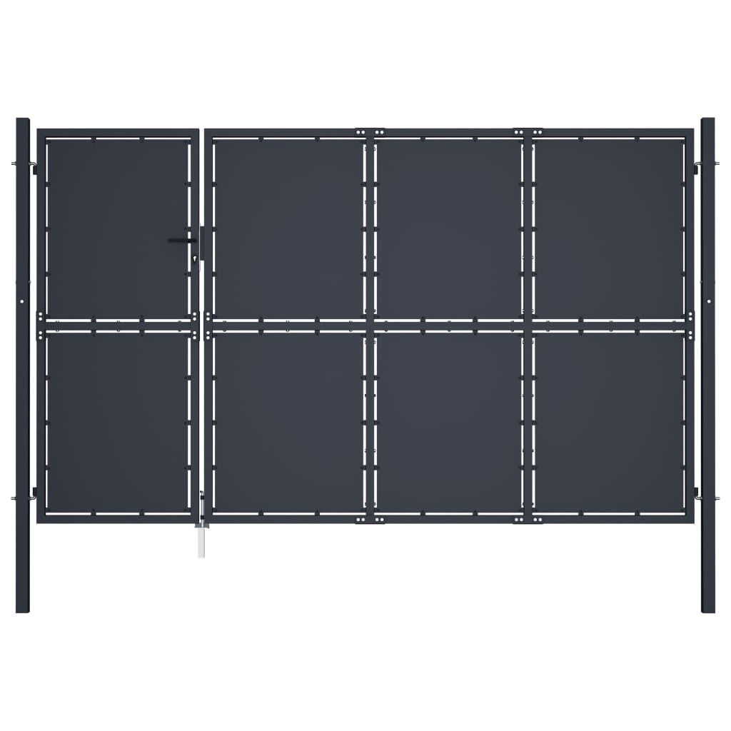 VidaXL Portail 350x200 cm acier anthracite