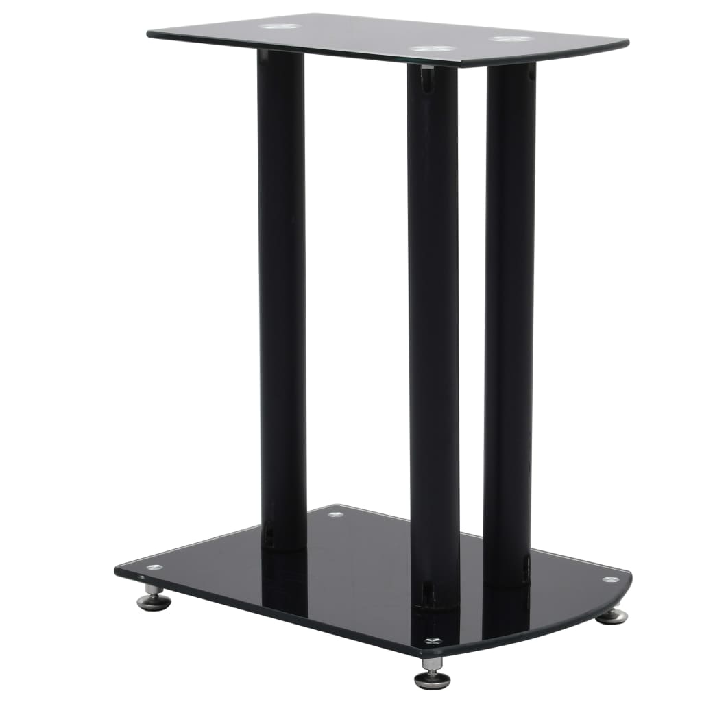 VidaXL Haut-parleur standard 2 pcs aluminium verre de sécurité noir
