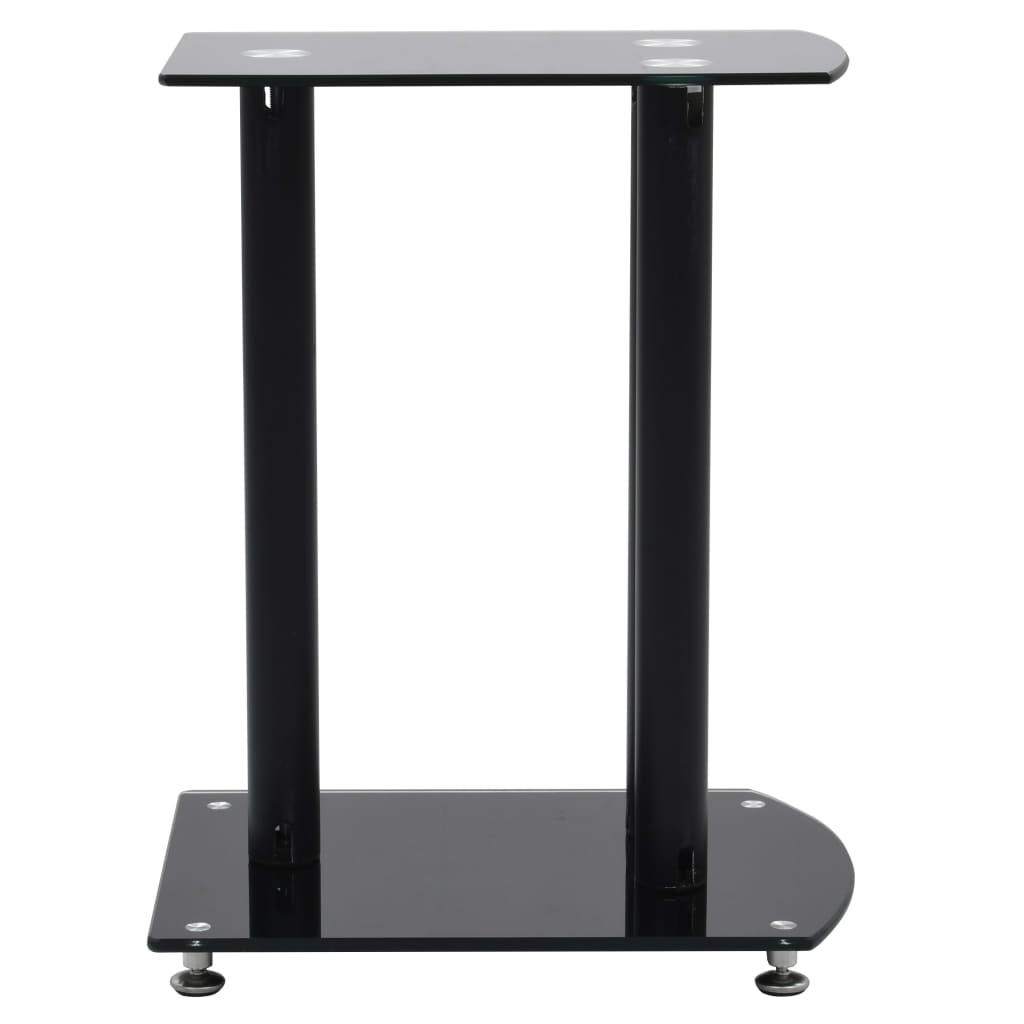 VidaXL Haut-parleur standard 2 pcs aluminium verre de sécurité noir
