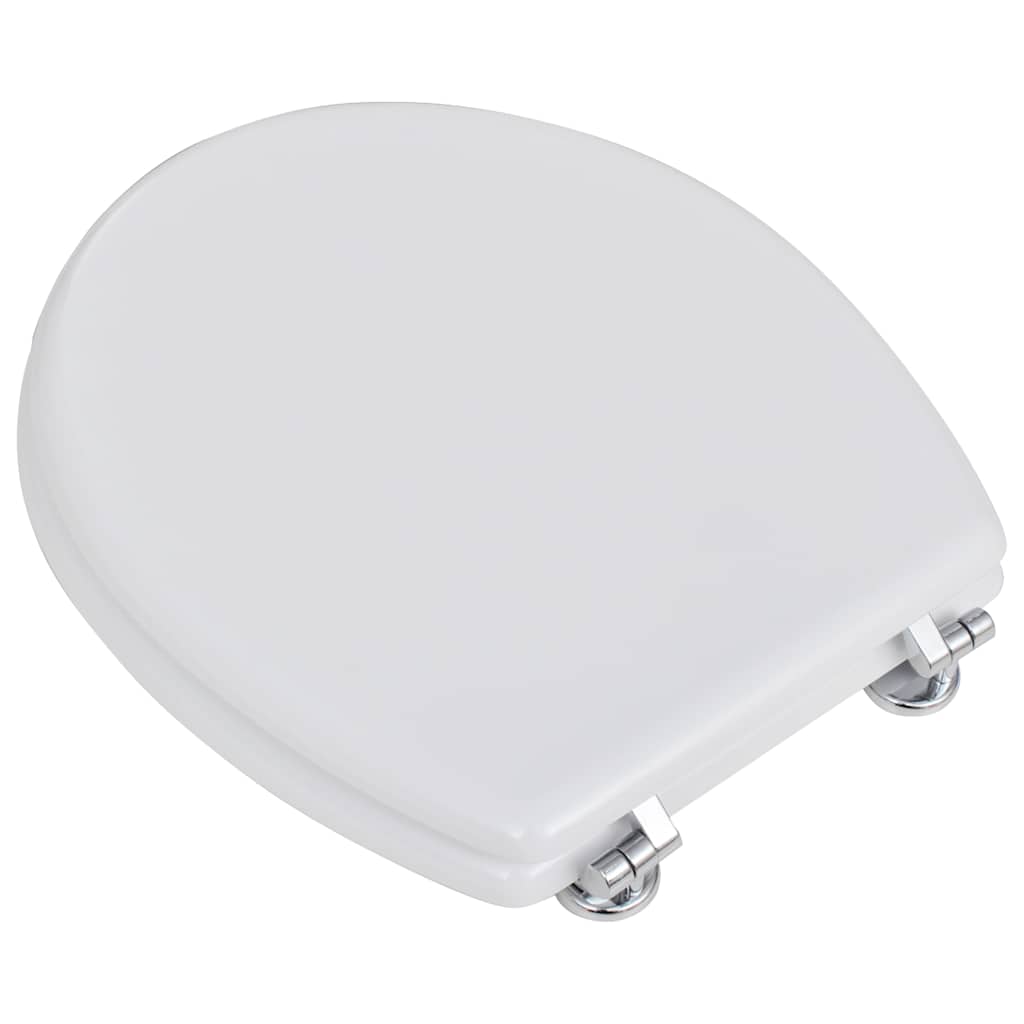 VidaXL toilet seats with lids 2 ST MDF White