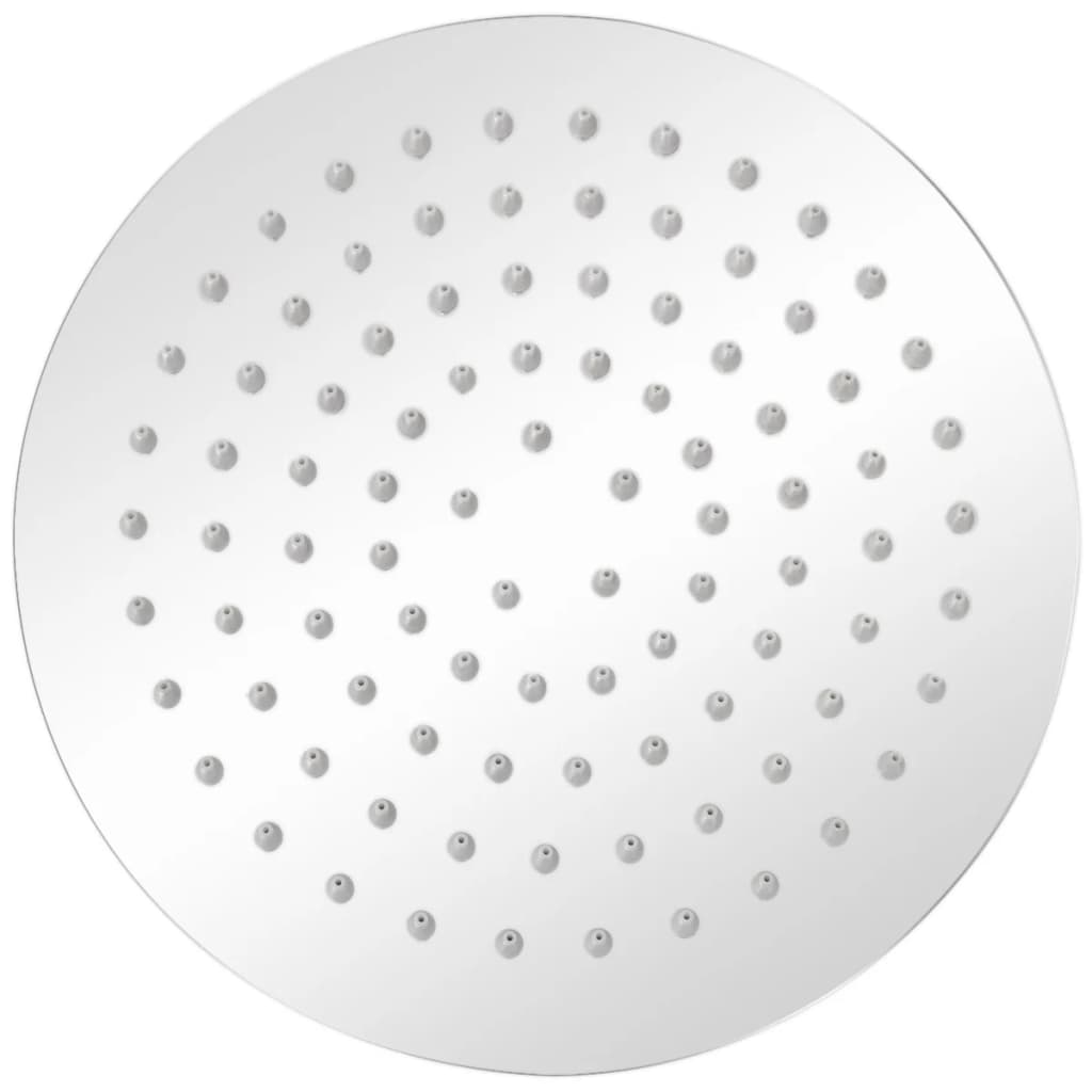 Vidaxl Pluie Shower Head 2 ST Round 20 cm en acier inoxydable