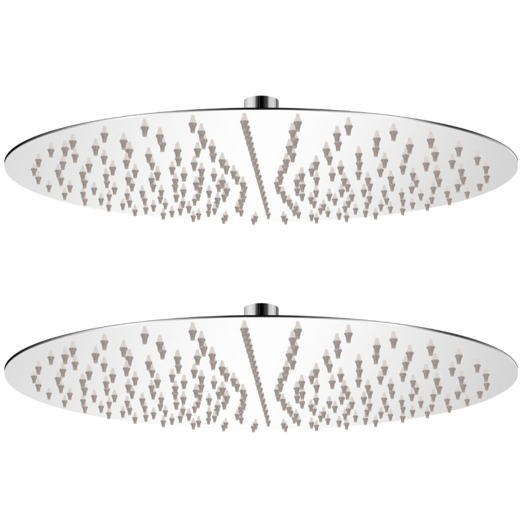 Vidaxl rain shower head 2 sts Round 40 cm stainless steel