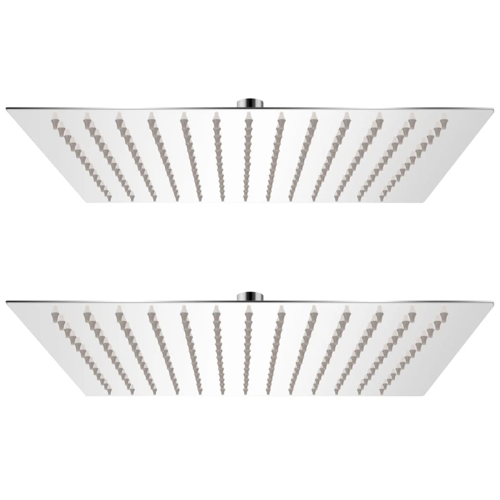 Vidaxl rain shower head 2 pcs 30x30 cm stainless steel