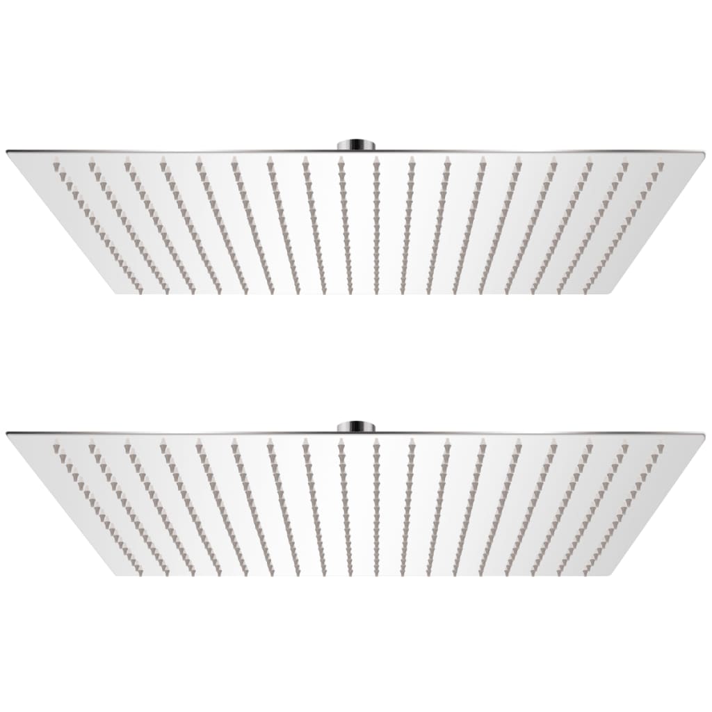 Vidaxl rain shower head 2 st 50x50 cm stainless steel