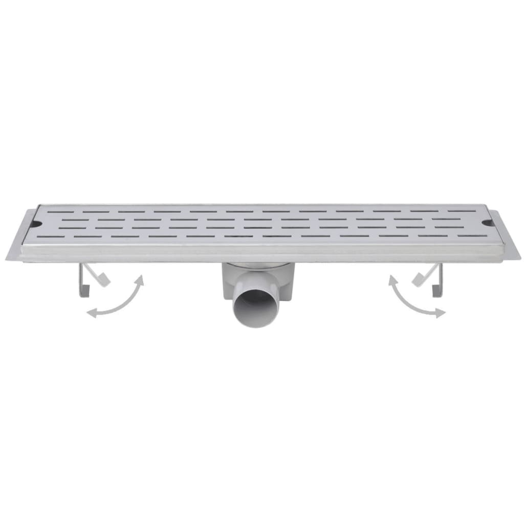 Vidaxl Doudeur de douche 2 pc Golf rectangulaire 730x140 mm en acier inoxydable
