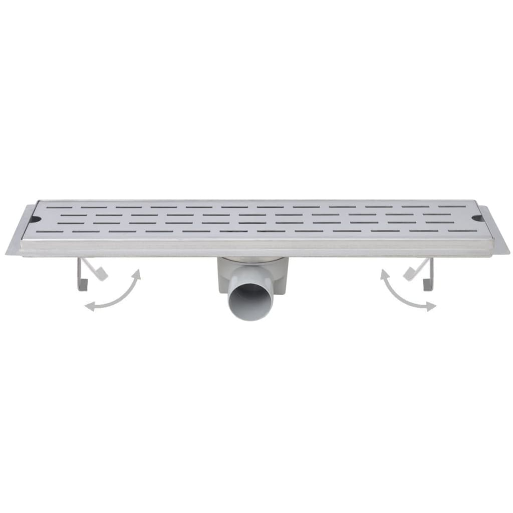 Vidaxl Doudeur de douche 2 St Bubble rectangulaire 930x140 mm en acier inoxydable