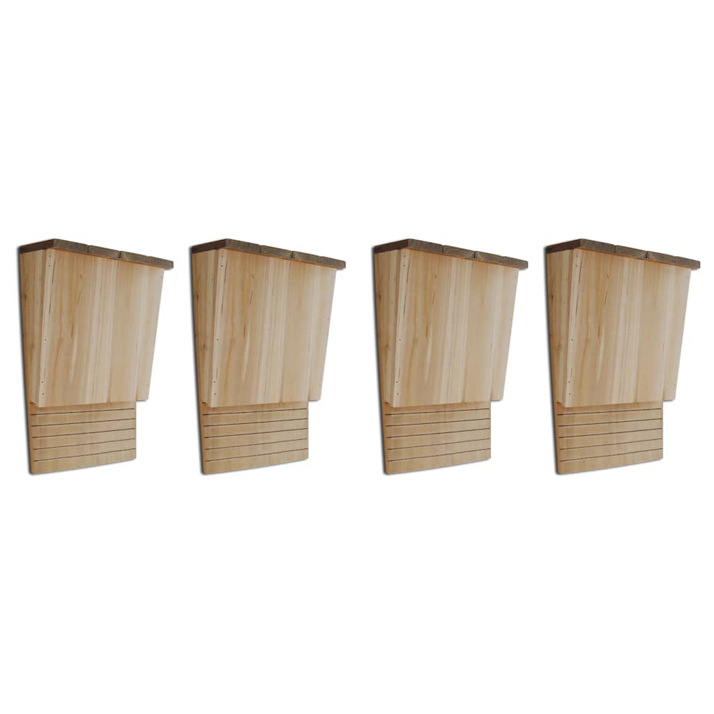 Armoires de chauve-souris vidaxl 4 pcs 22x12x34 cm en bois