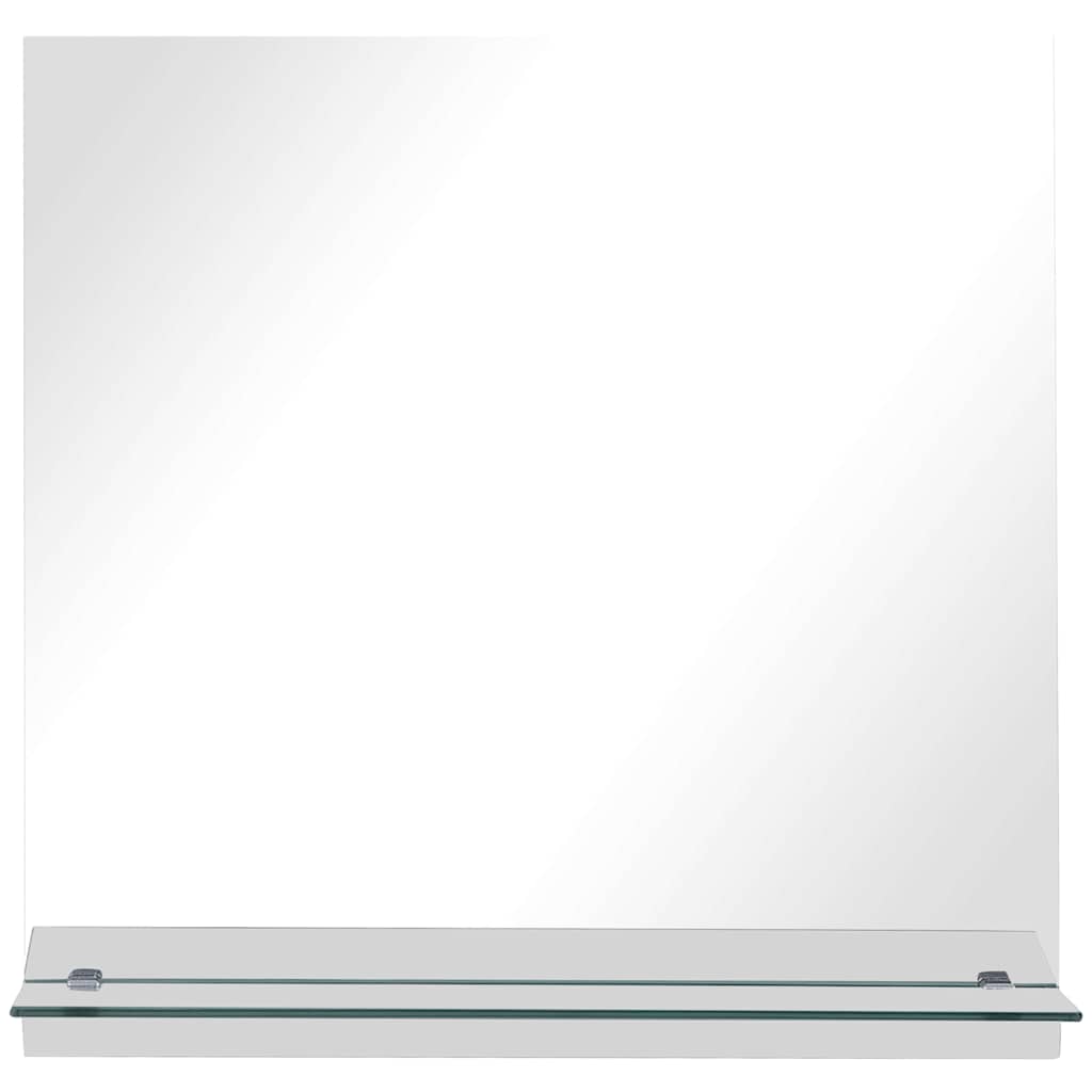 VidaXL Miroir mural avec étagère 30x30 cm verre trempé