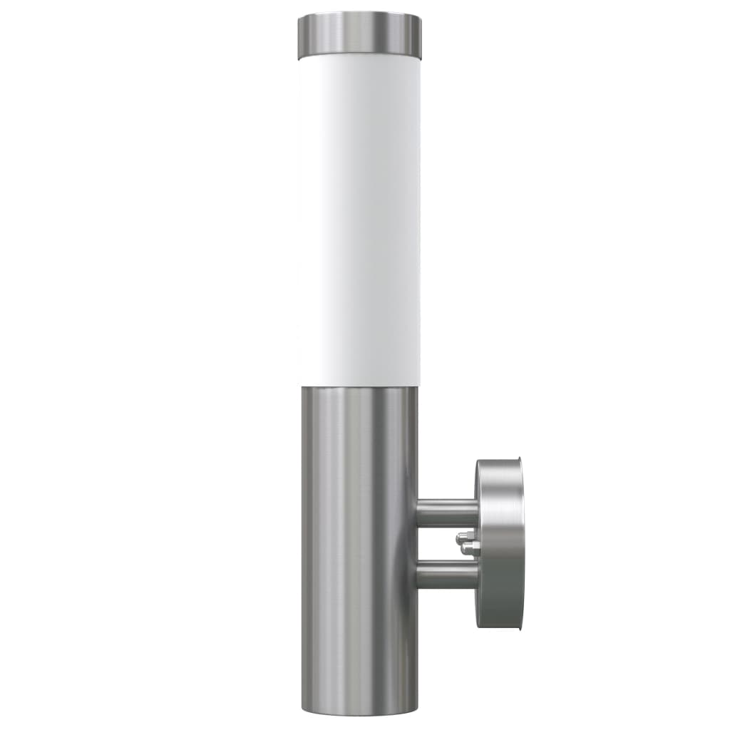 Lampe murale Vidaxl pour l'acier inoxydable étanche à l'intérieur et à l'extérieur