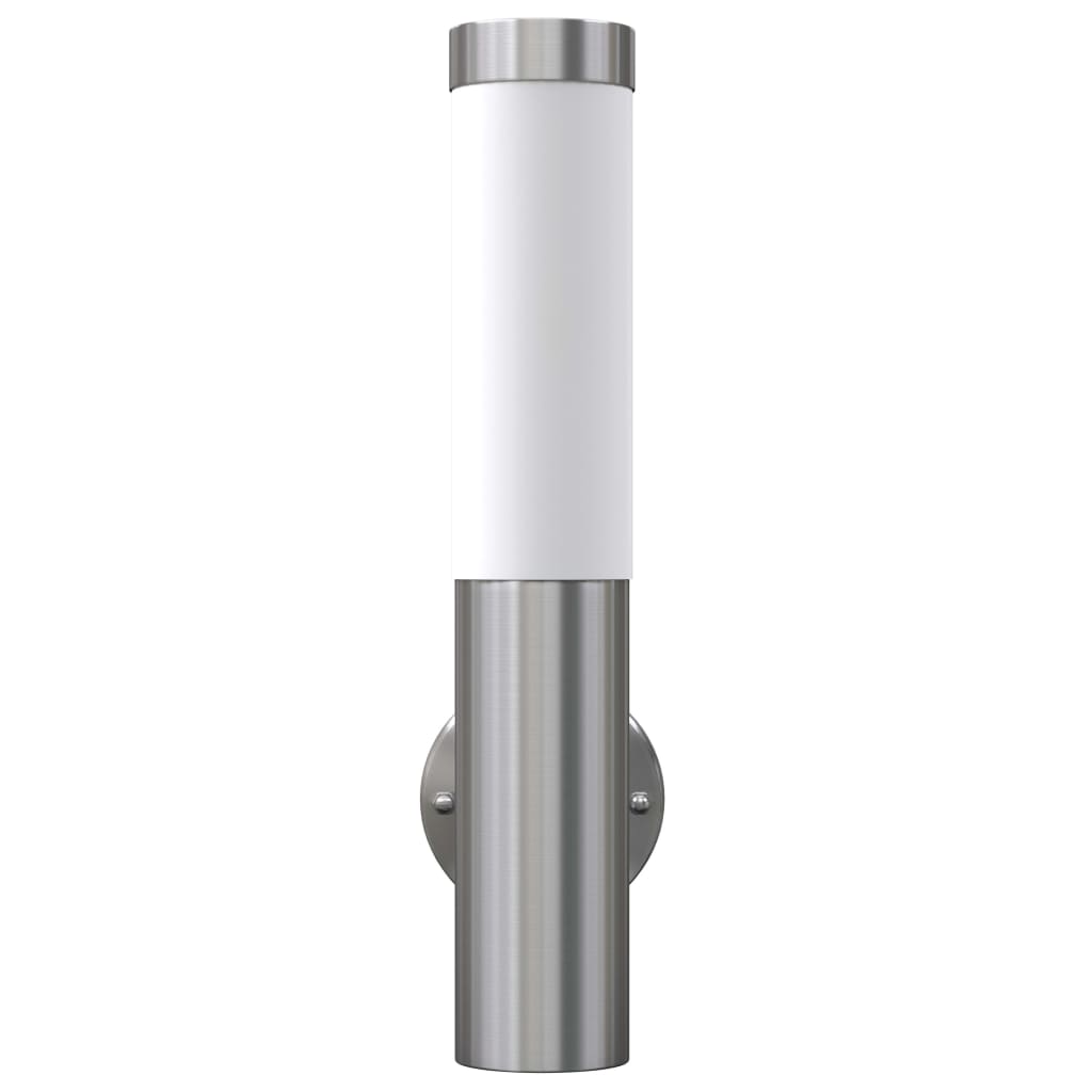 Lampe murale Vidaxl pour l'acier inoxydable étanche à l'intérieur et à l'extérieur