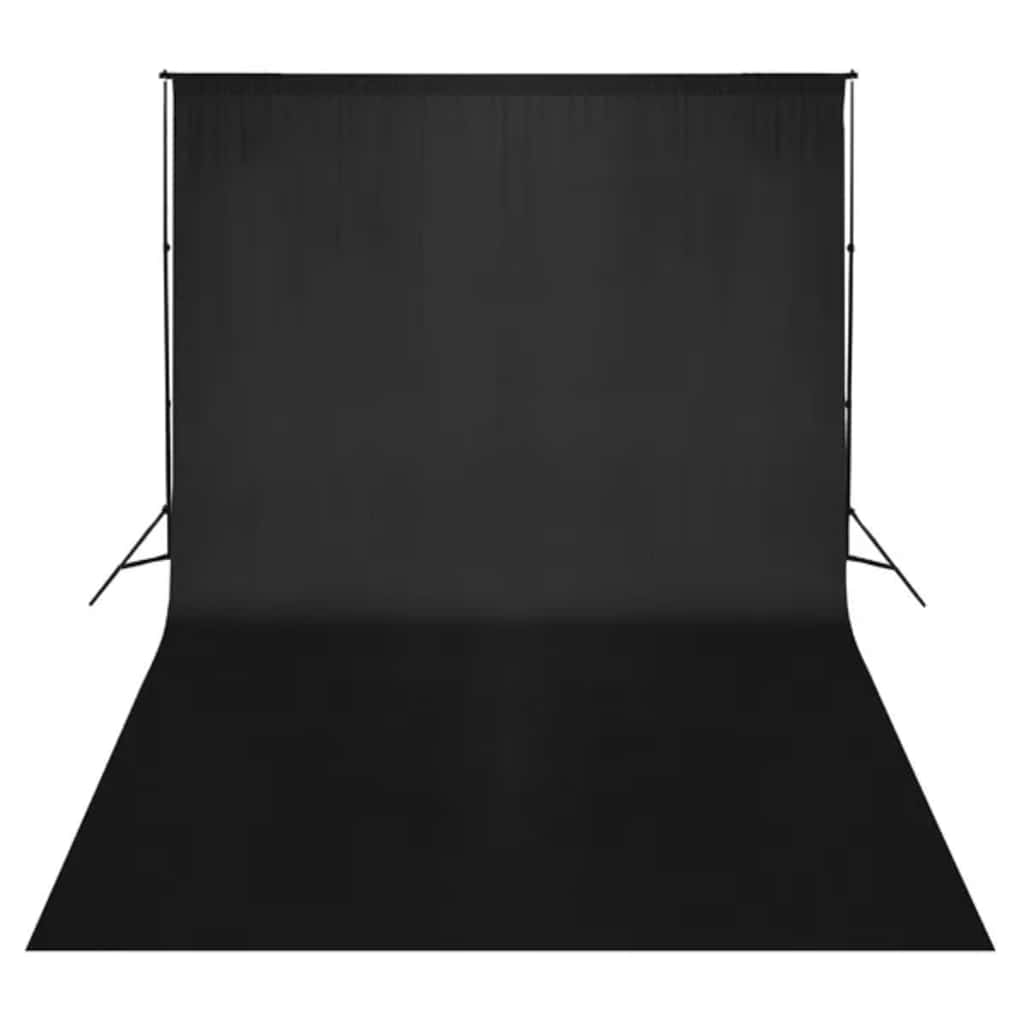 Arrière-plan vidaxl sans noire de coton standard 500x300 cm
