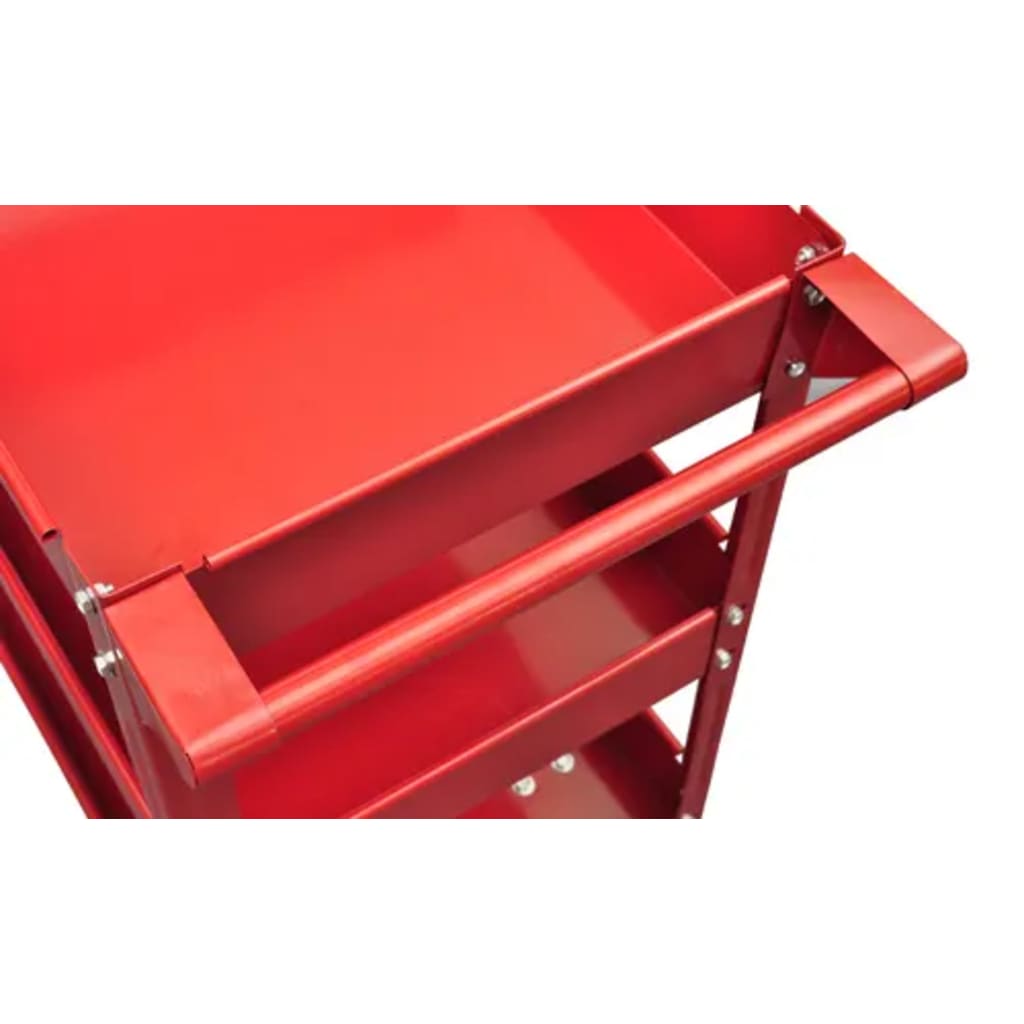 Chariot à outils Vidaxl 100 kg de rouge