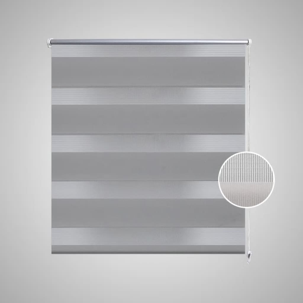 VidaXL Duo Store Enrouleur 50x100cm Gris