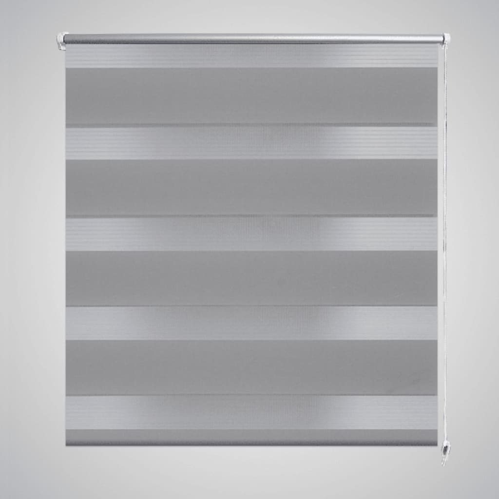 VidaXL Duo Store Enrouleur 50x100cm Gris