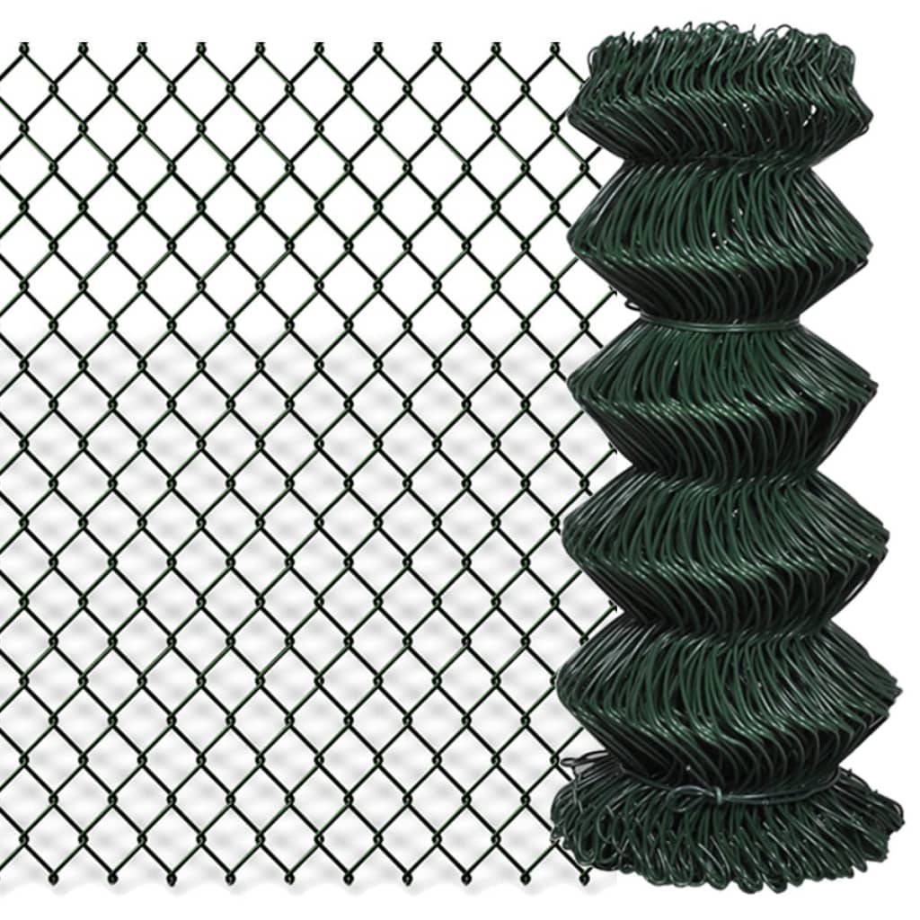 Vidaxl Gaashek 0,8x25 m en acier vert