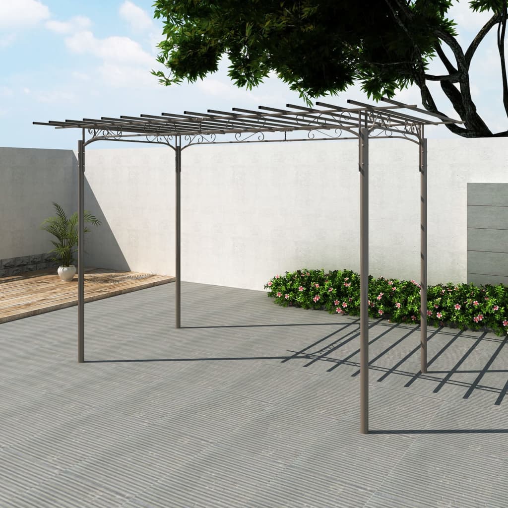 Vidaxl en acier rose arc 215 cm