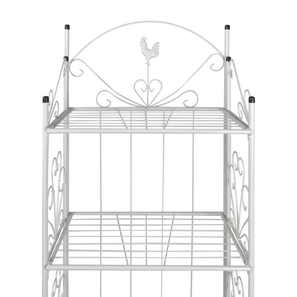 Rack de plante carré de Vidaxl Maria (blanc)