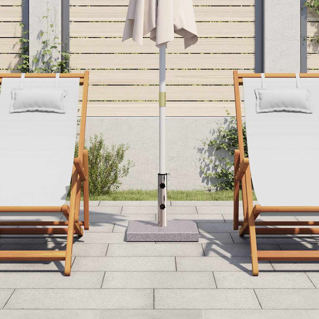 Vidaxl parasol pied granit 20 kg carré