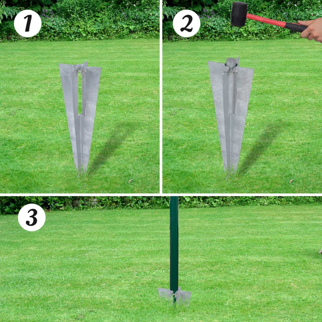 Vidaxl Euro Hek 10x1,0 m en acier vert