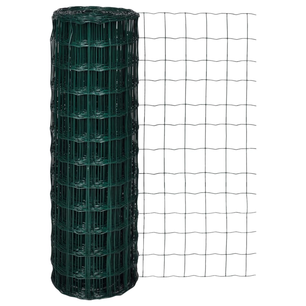 Vidaxl Euro Hek 10x1,2 m en acier vert