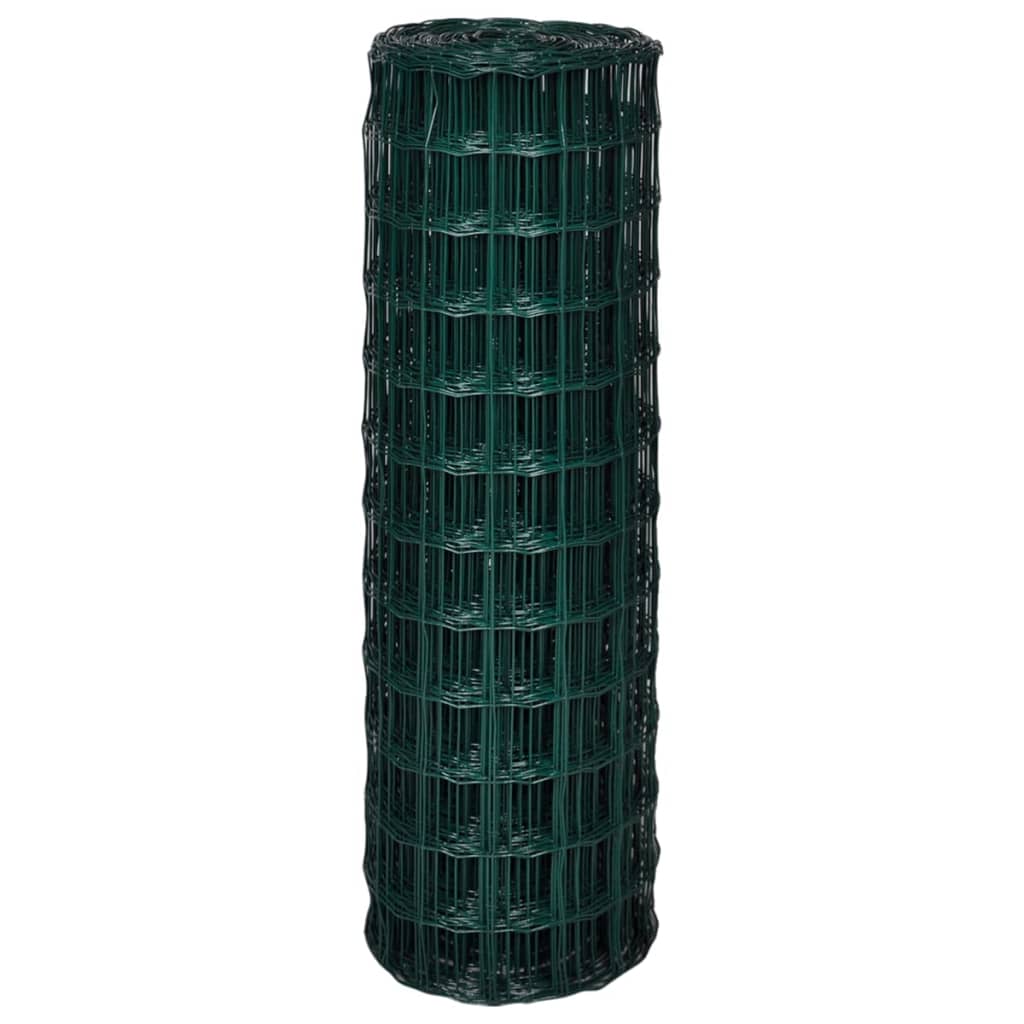 Vidaxl Euro Hek 25x1,2 m en acier vert