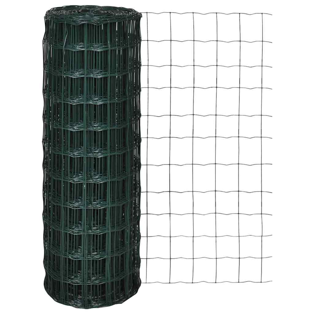 Vidaxl Euro Hek 10x1,0 m en acier vert