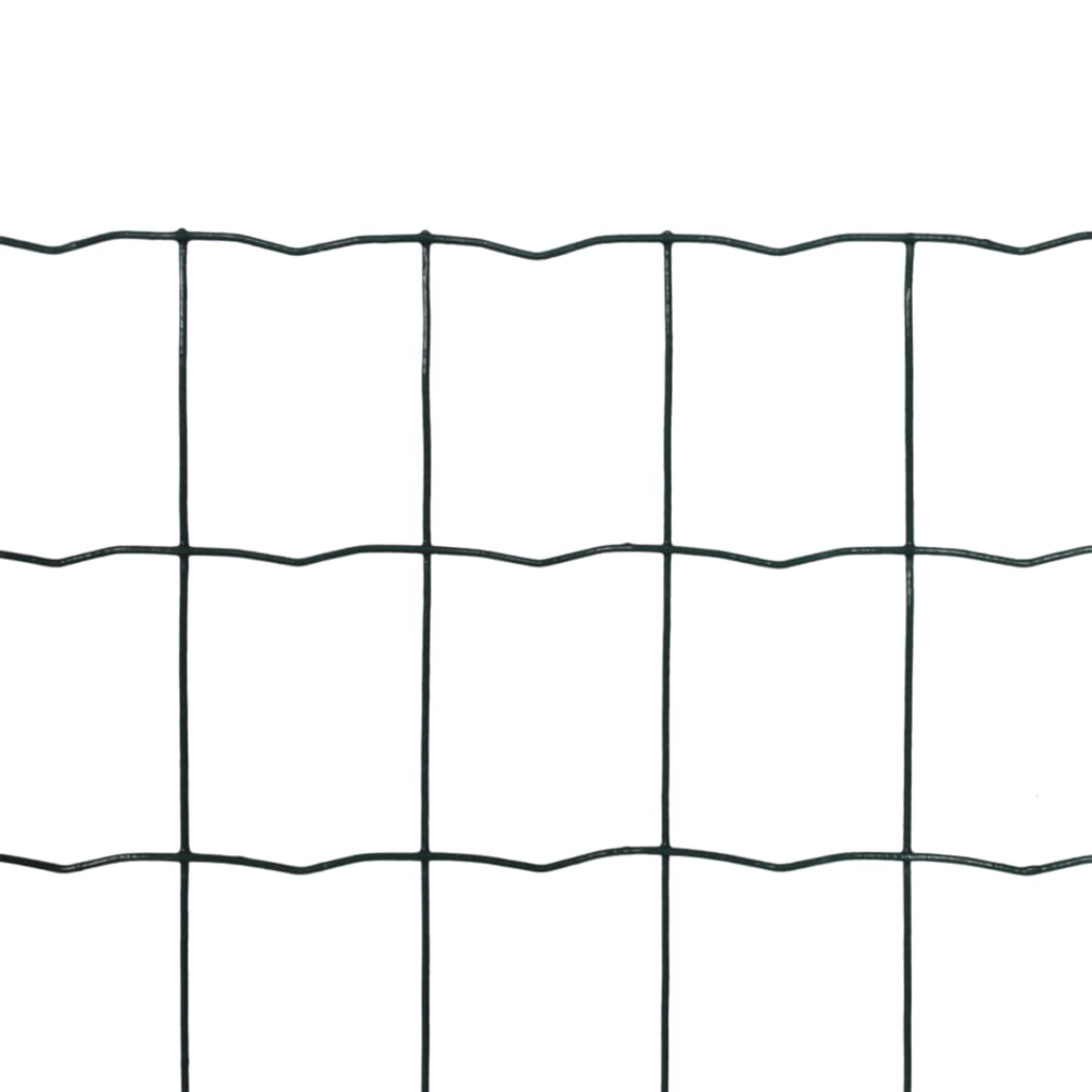 Vidaxl Euro Hek 25x1,5 m en acier vert