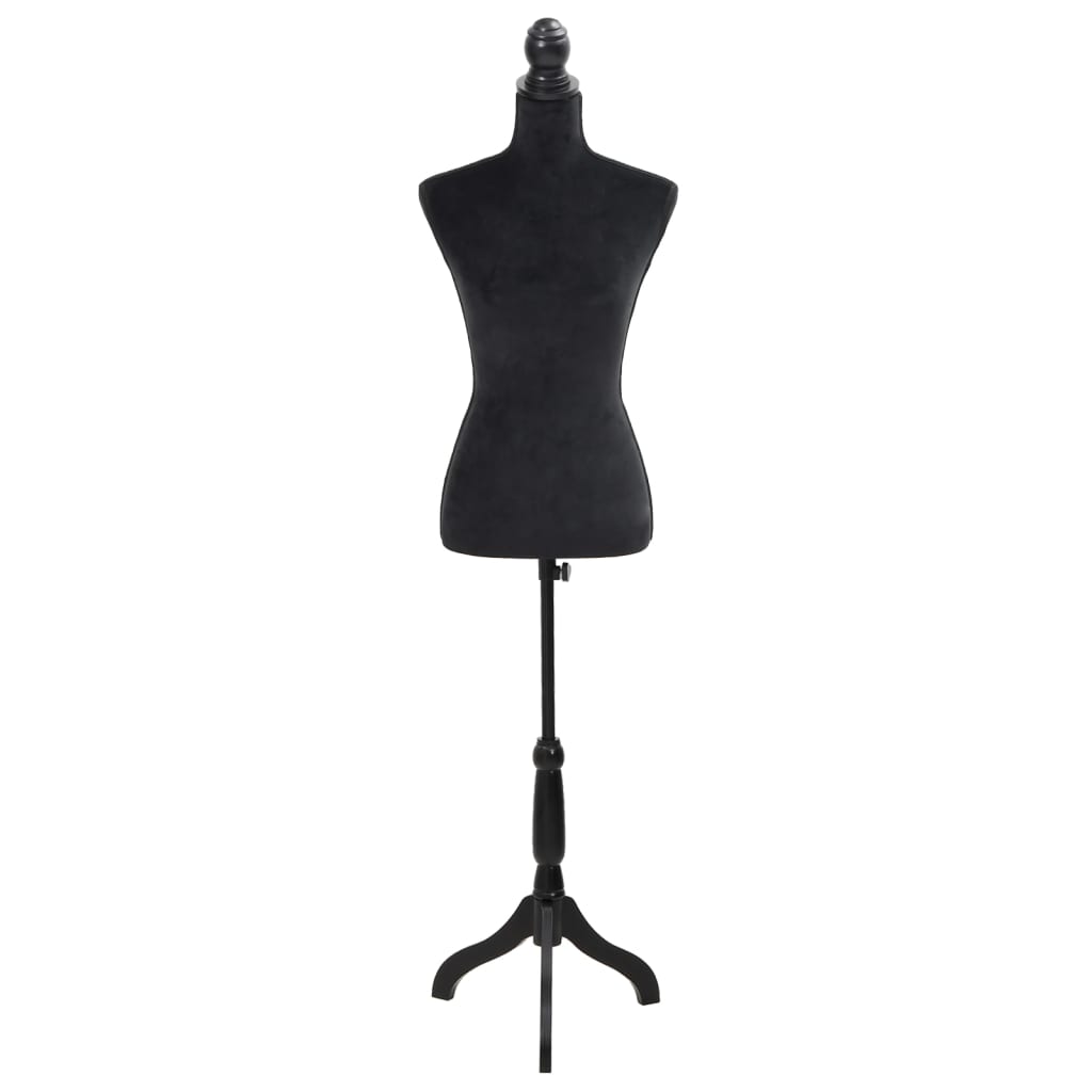 Vidaxl estalage poupée torse femme noire