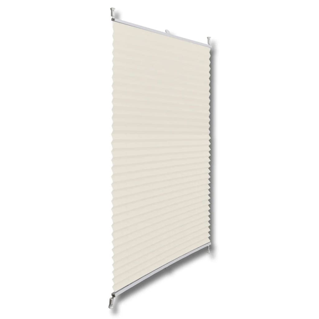 Vidaxl plissé rouleau aveugle 80x200cm crème