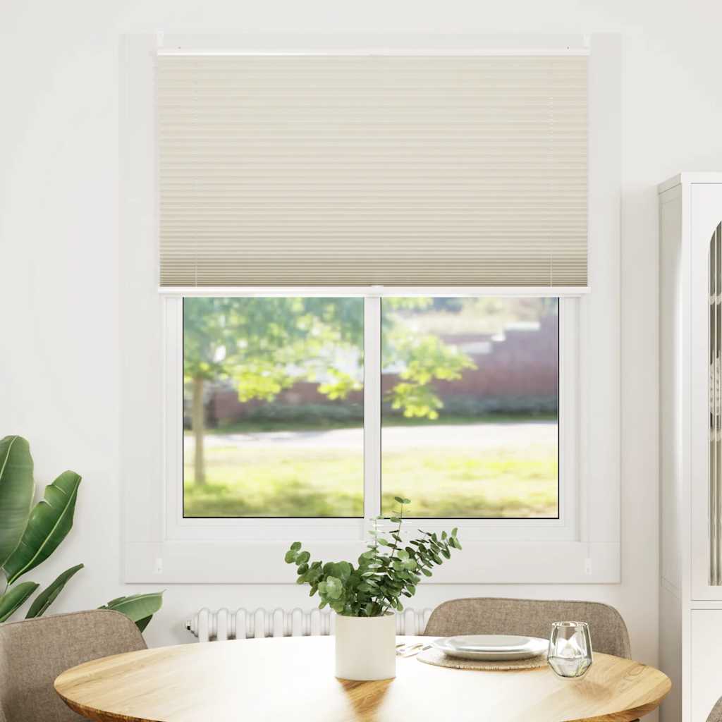 VidaXL stores plissés 100x125cm crème