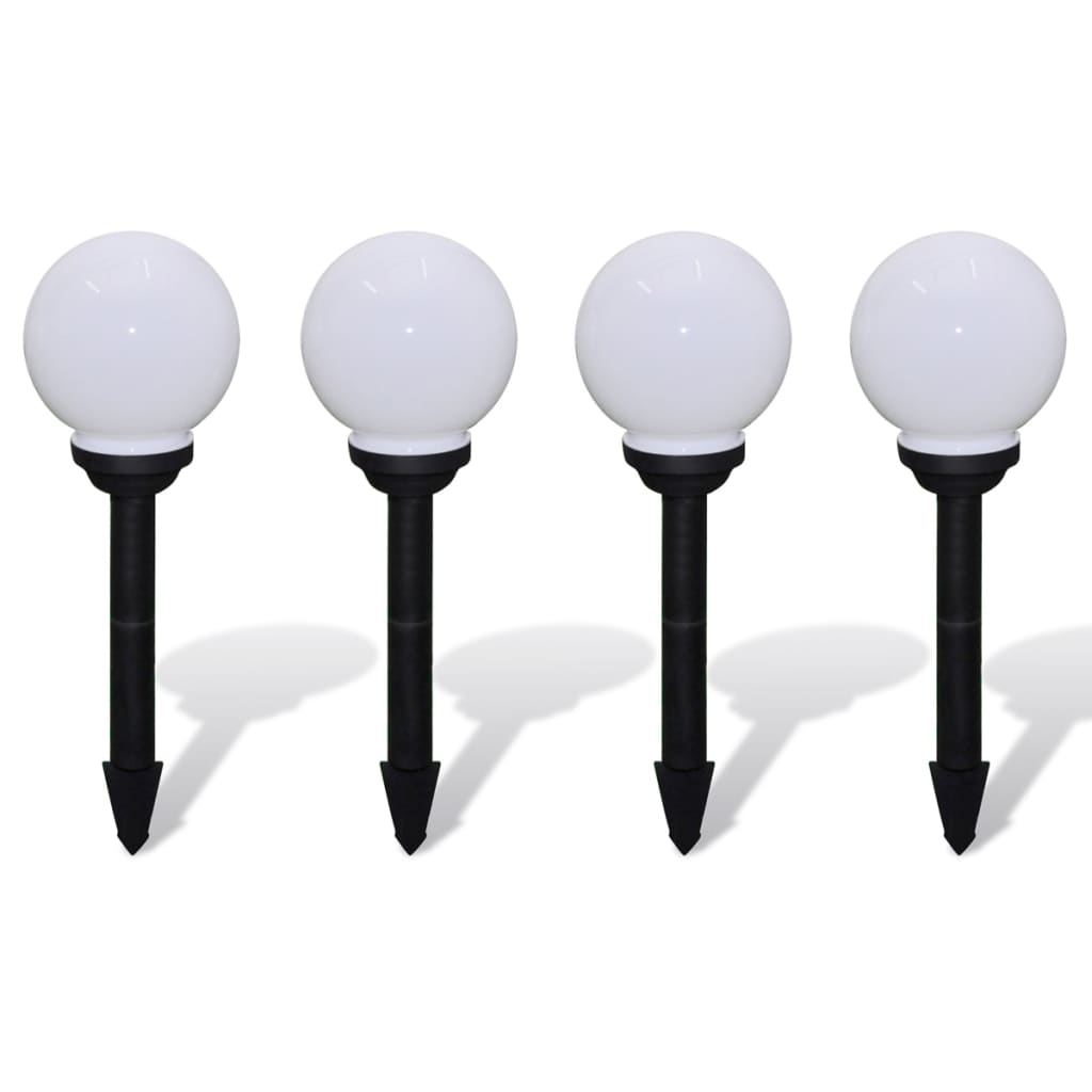 Vidaxl Garden Path Lamps 4 ST avec broche de terre LED 15 cm