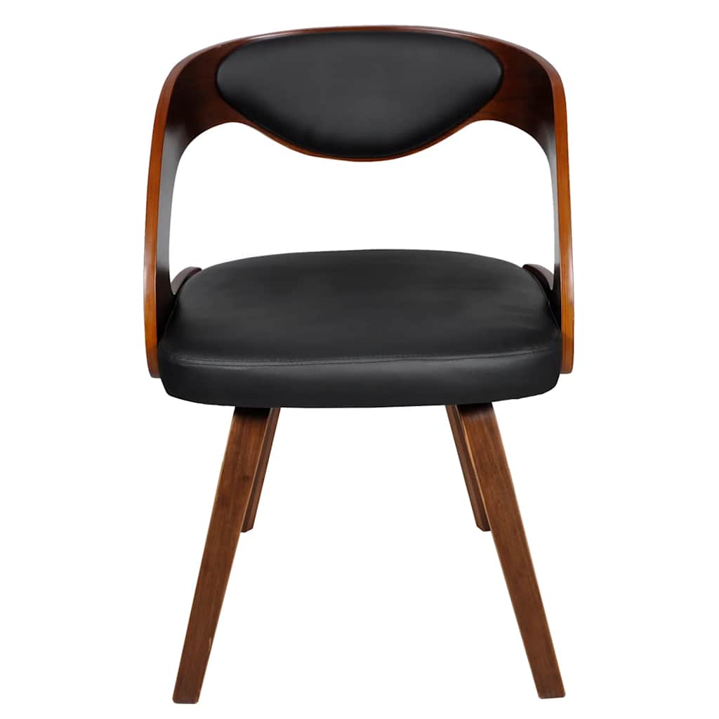 Vidaxl eetkamerstoelen 2 st kunstleer bruin